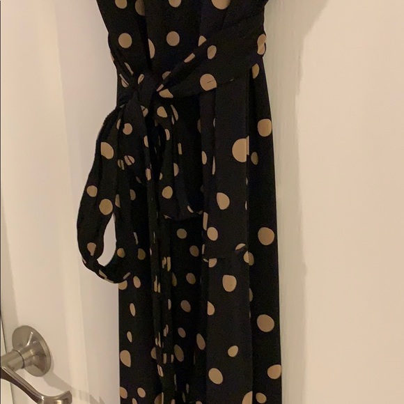 GAP Black/Tan Polka Dot Dress Size XS - Picture 8 of 9